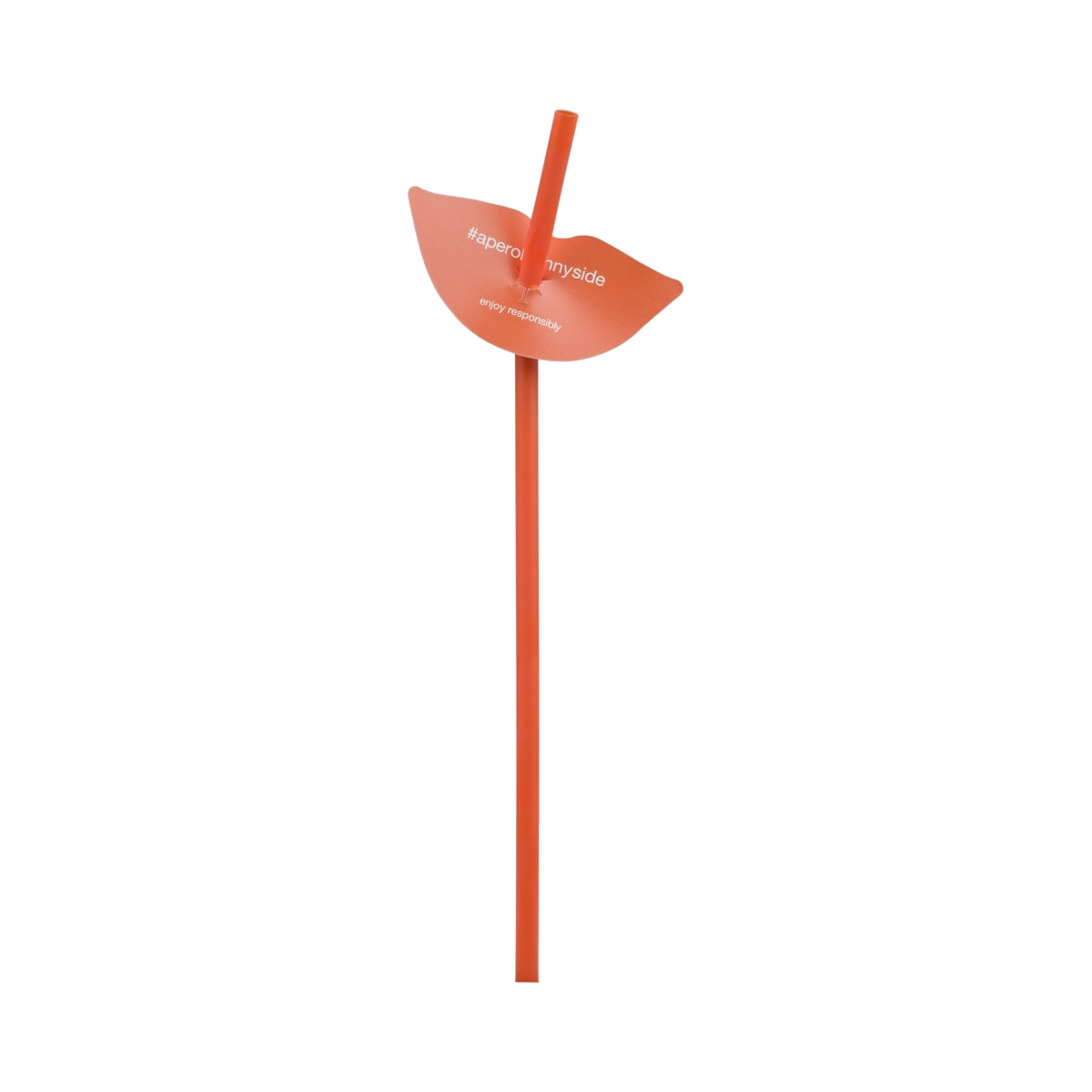 1 Aperol Likör Trinkhalm 10er-Set Plastik Orange "Smile" neu – Ansicht 2