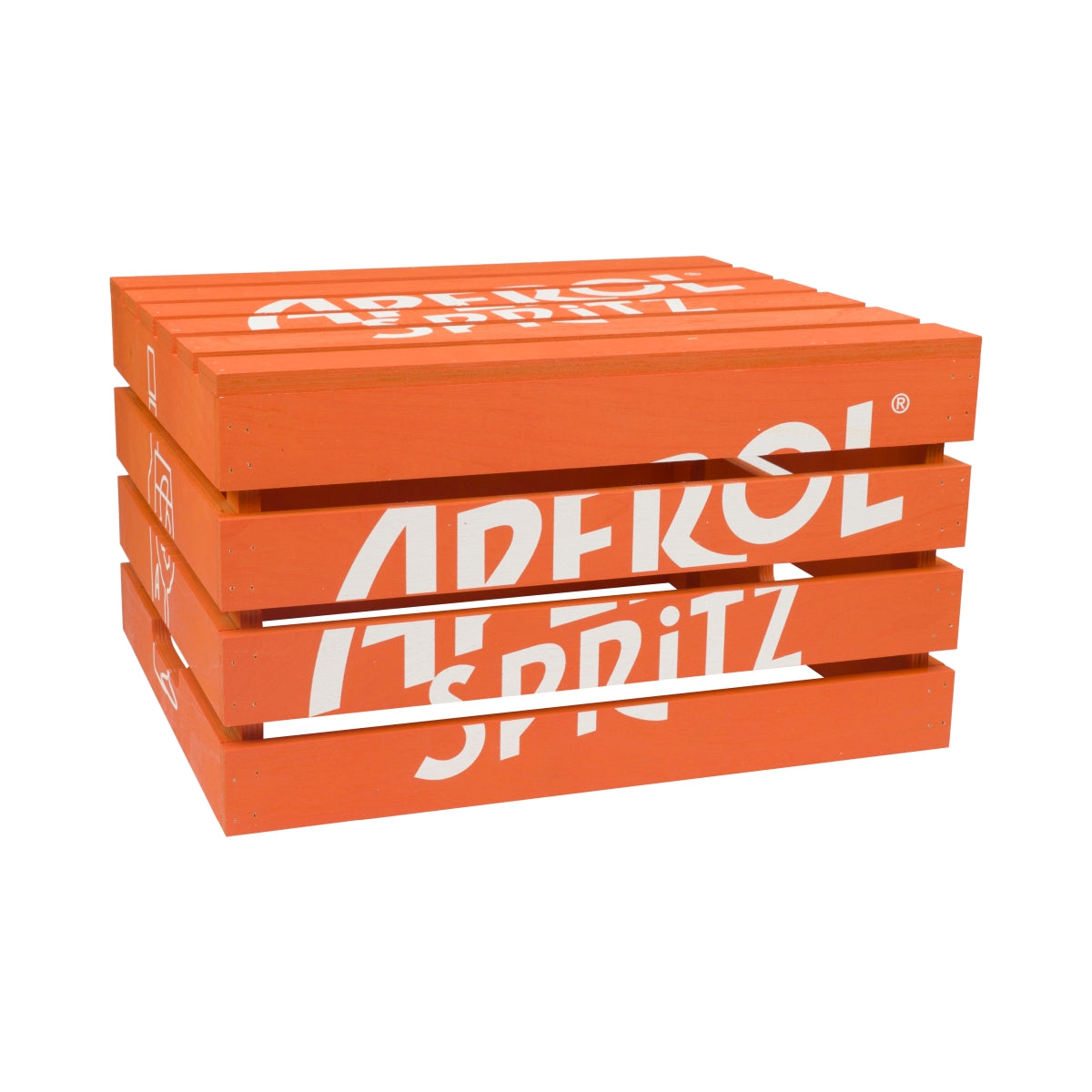 1 Aperol Spritz Likör Holzkiste Tisch 45x37x25 cm Orange "Aperol" neu – Ansicht 3