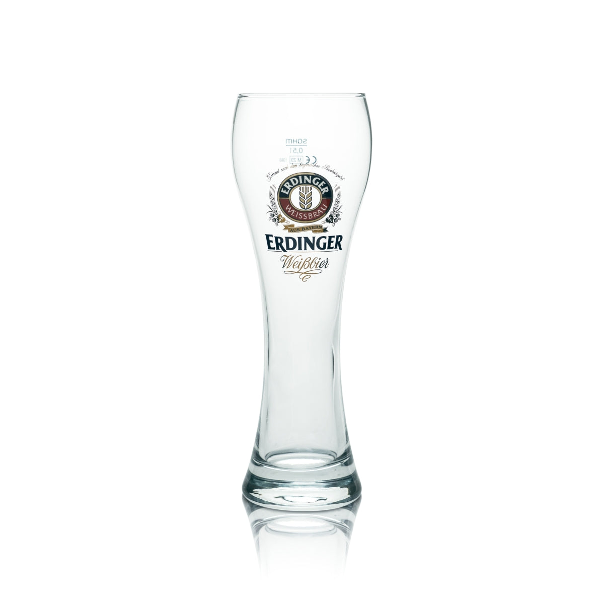 1 Erdinger Weißbräu Bier 0,5l Weißbierglas "Standart" Sahm neu – Ansicht 2