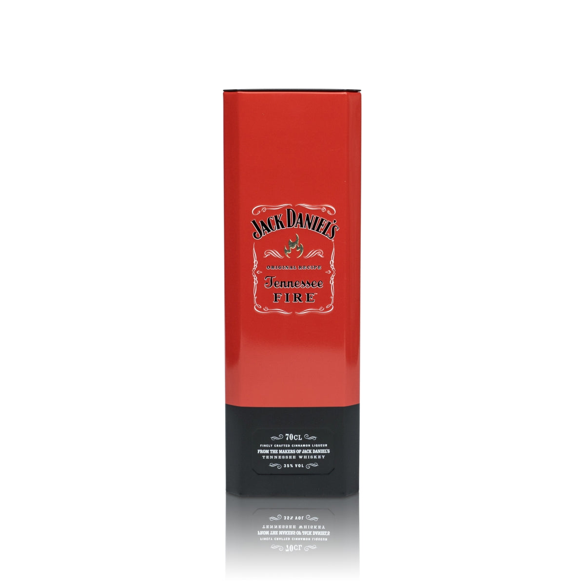 1 Jack Daniels Whiskey Metalldose Fire Tin-Box Rot Blech neu – Ansicht 2