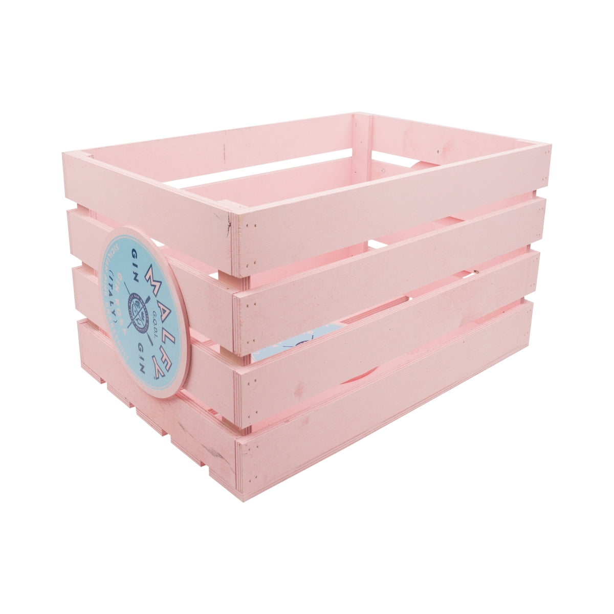 1 Malfy Gin Holzkiste Rosa 45x31x26cm neu – Ansicht 2