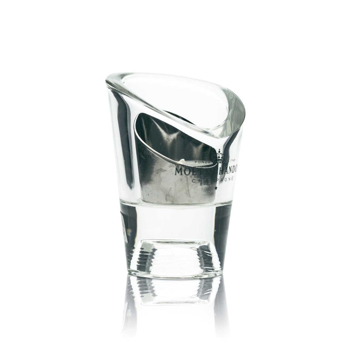1 Moet Chandon Champagner Teelicht Glas mit Kerze neu – Ansicht 2