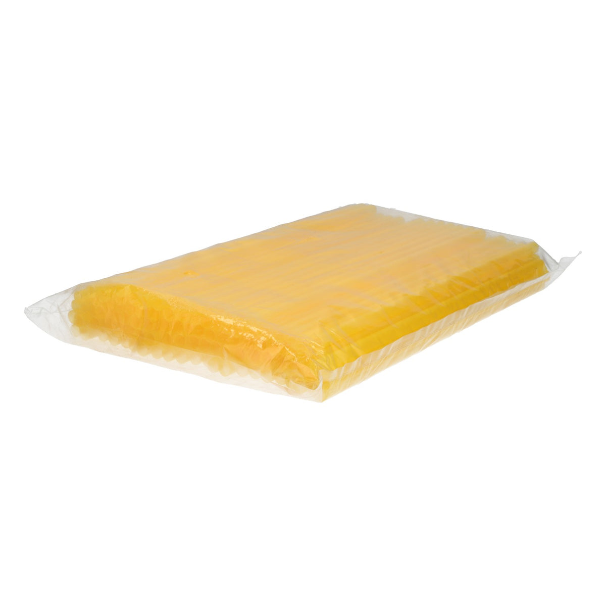 100 gelbe Kunststoff Trinkhalme Strohhalme 0,8x25,5cm Party Cocktails – Ansicht 2