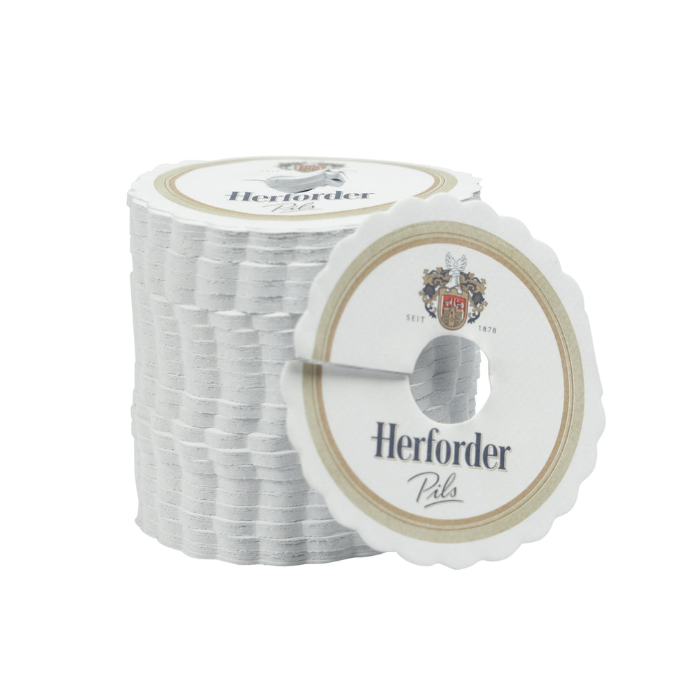 1000x Herforder Bier Rosetten Pils Kragen Tropfen Deckchen Gläser Gastro