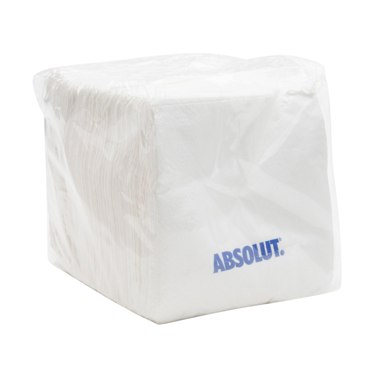 100x Absolut Vodka Servietten Weiß blaue Schrift