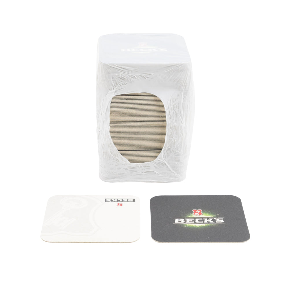 100x Becks Untersetzer Bierdeckel Coaster Beer Lid Cover Mat Tropfschutz Gastro