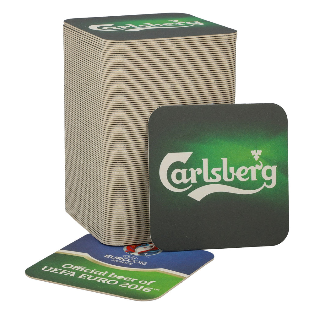 100x Carlsberg Bier Untersetzer Bierdeckel EURO 2016 France UEFA Fanartikel neu