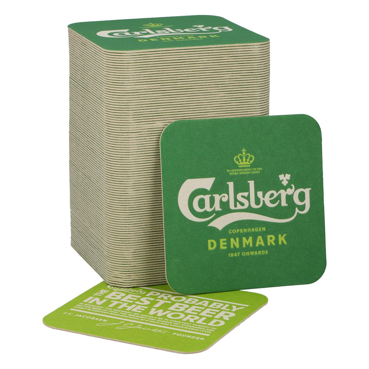 100x Carlsberg Bier Untersetzer Bierdeckel Probably Barzubehör Party