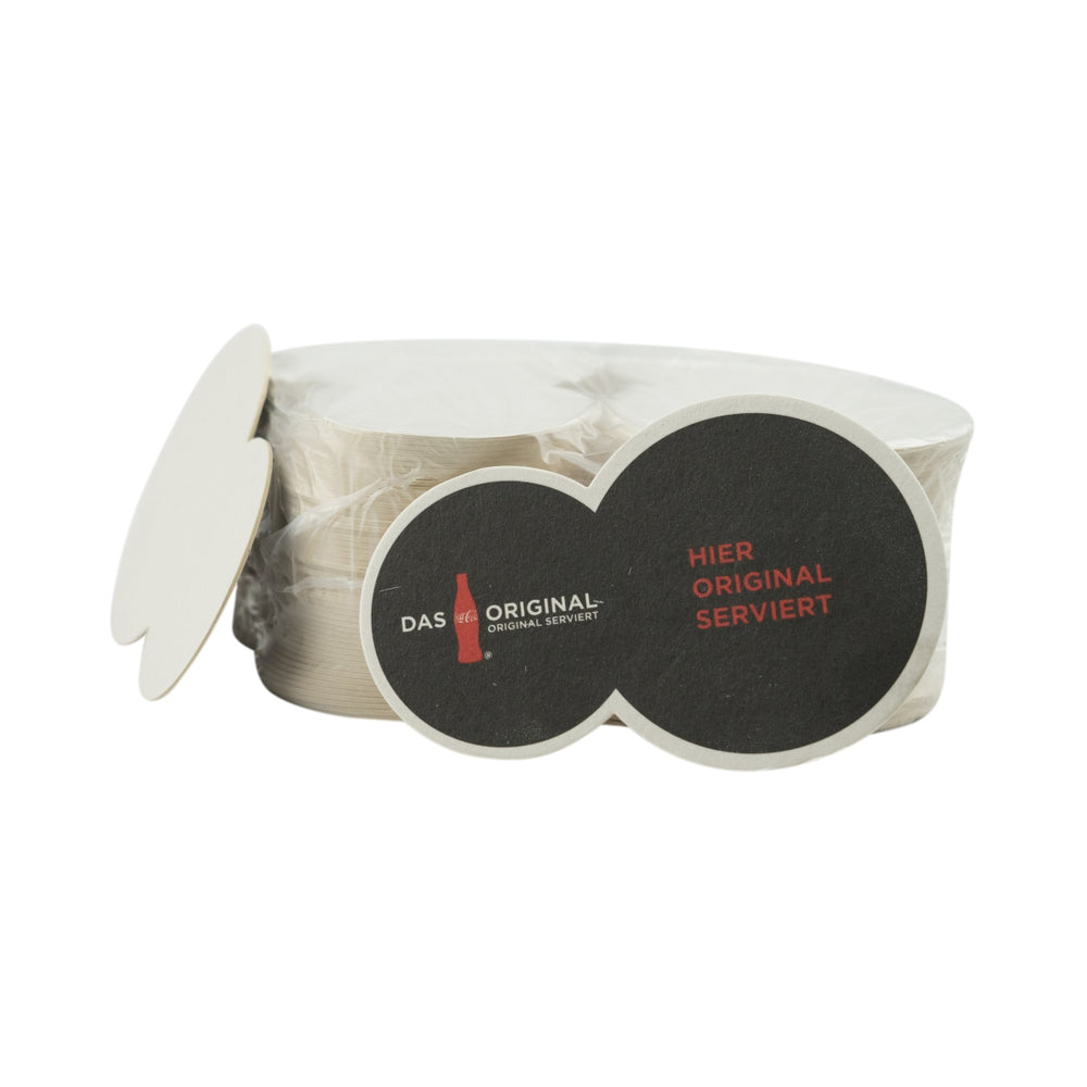 100x Coca Cola Untersetzer Bierdeckel Tropfschutz (für Glas + Flasche) Coaster