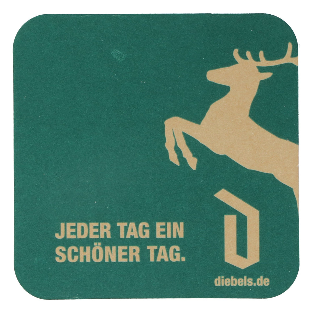 100x Diebels Bier Bierdeckel Untersetzer Pappuntersetzer Glasuntersetzter 9x9 cm grün – Ansicht 3