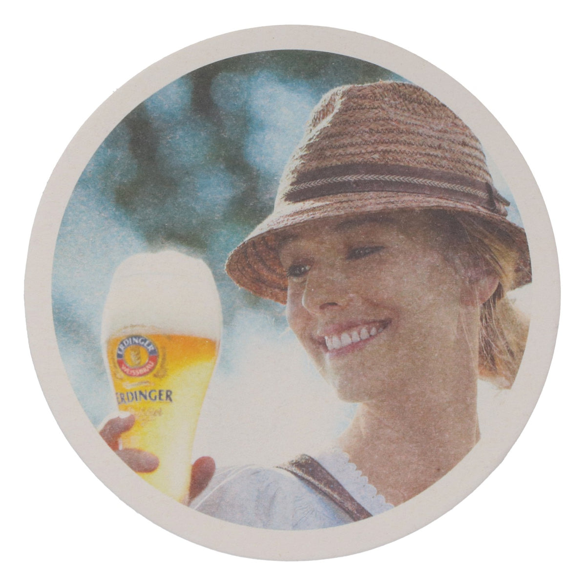 100x Erdinger Weissbräu Bier Bierdeckel Untersetzer Pappuntersetzer Glasuntersetzter 10,5 cm Durchmesser – Ansicht 4