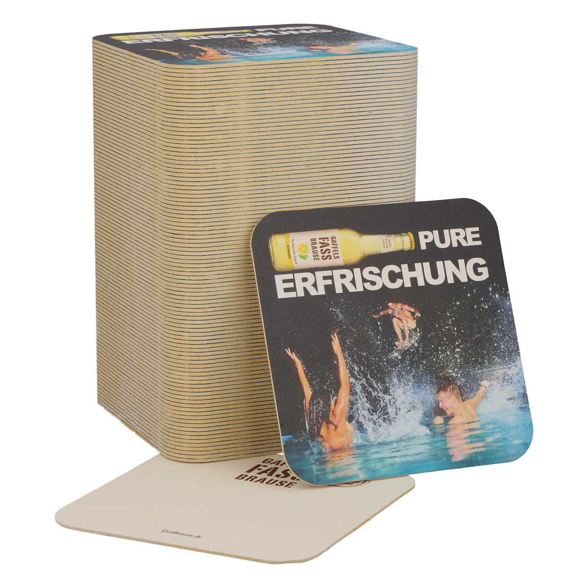 100x Gaffel Bier Bierdeckel Untersetzer Glasuntersetzer Barzubehör Fass Brause