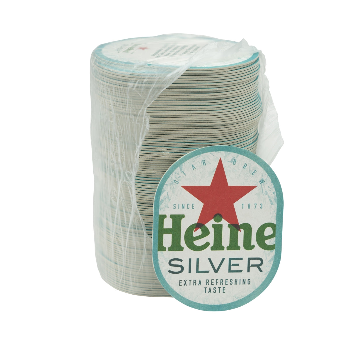 100x Heineken Bierdeckel Untersetzer Coaster Filz Gläser Silver Brouwerij Beer