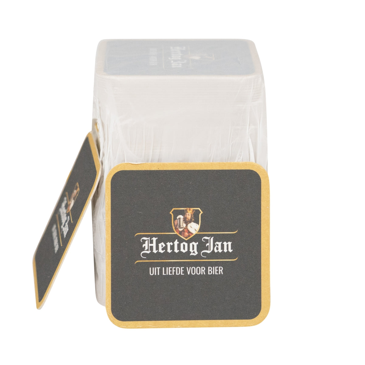 100x Hertog Jan Bierdeckel Untersetzer Quadratisch 9x9cm Coaster Tropfschutz – Ansicht 2