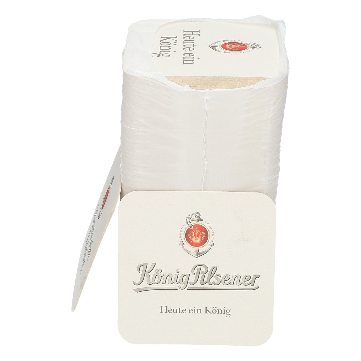 100x König Pilsener Untersetzer Bierdeckel 9x9 cm Tropfschutz Gläser Flaschen – Ansicht 2