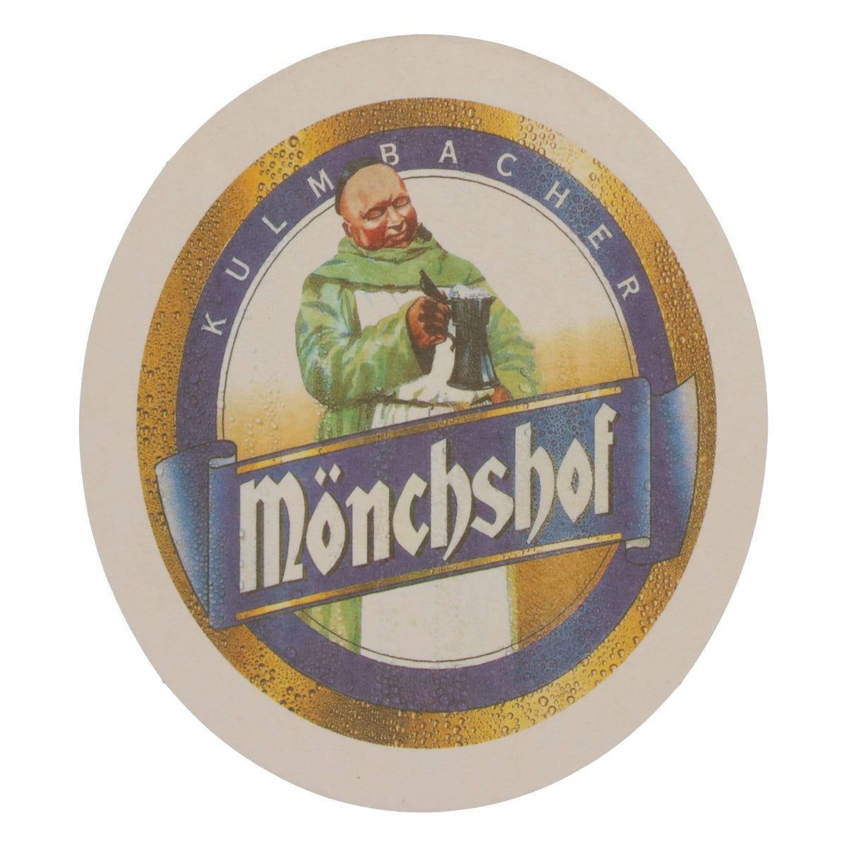 100x Kulmbacher Reichelbräu Bier Bierdeckel Untersetzer Mönchshof Oval – Ansicht 3