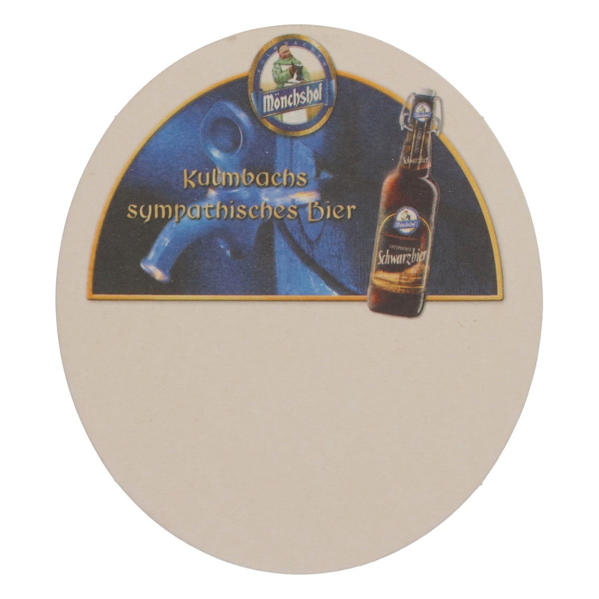 100x Kulmbacher Reichelbräu Bier Bierdeckel Untersetzer Mönchshof Oval – Ansicht 4
