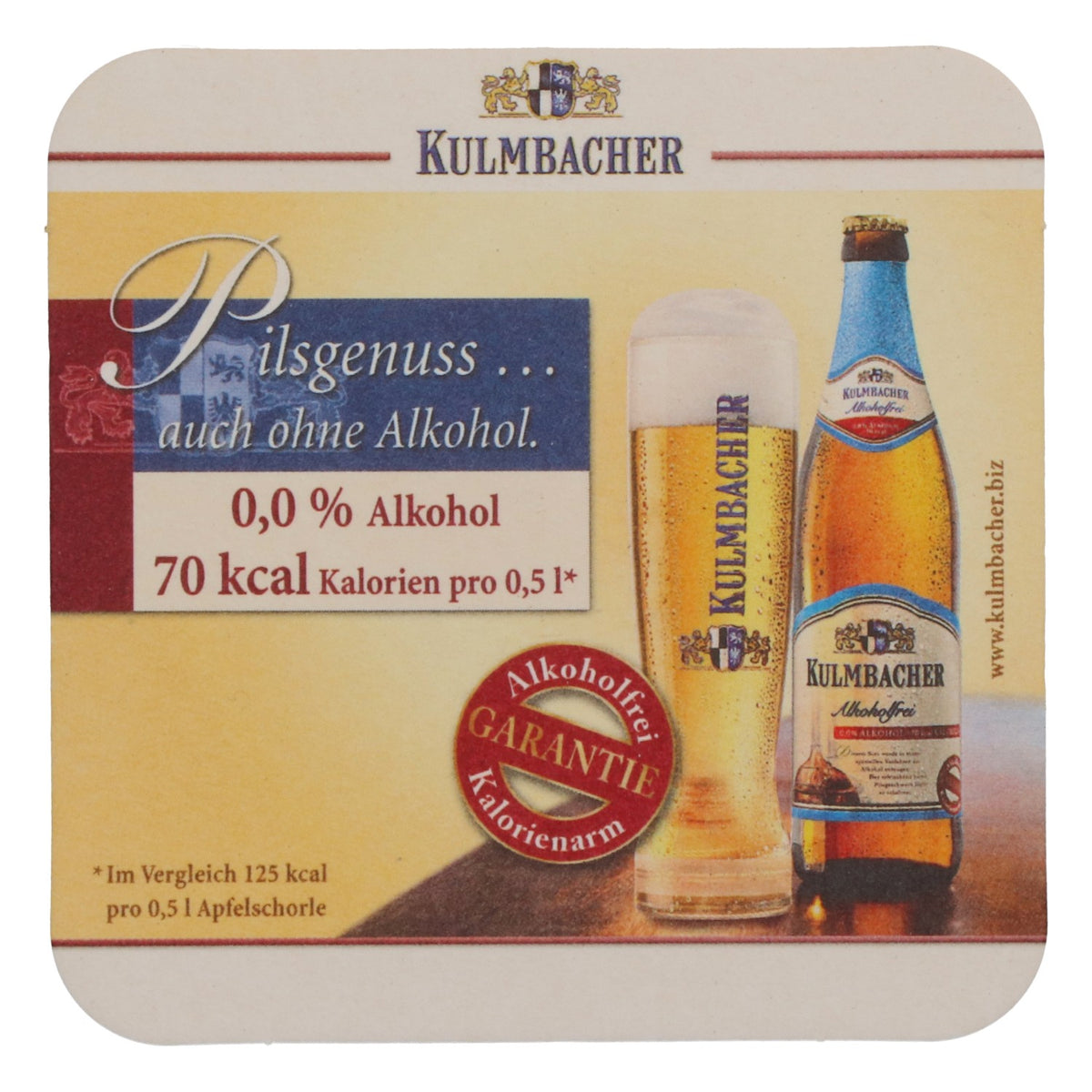 100x Kulmbacher Reichelbräu Bier Untersetzer Bierdeckel Kulmbacher Alkfrei – Ansicht 4