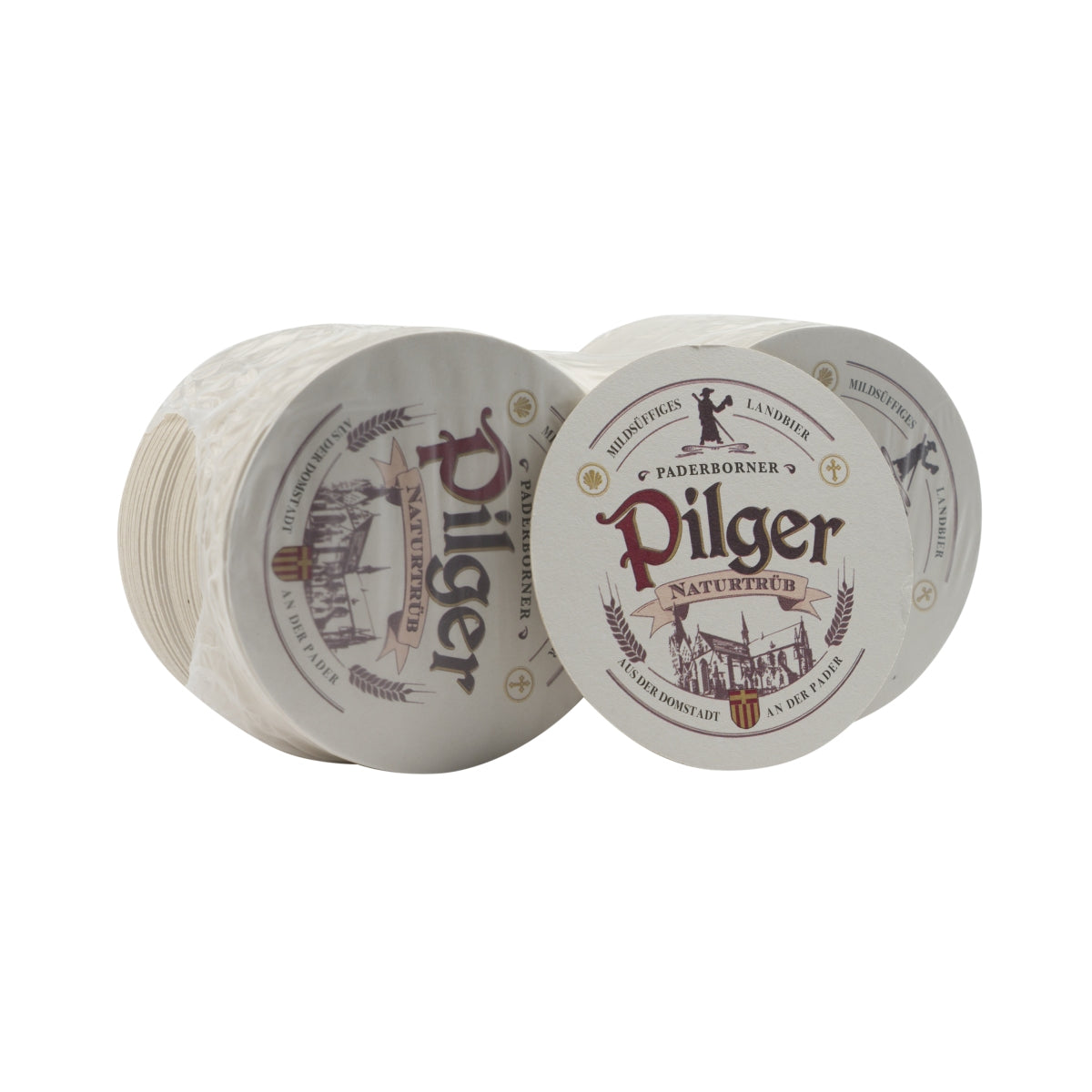 100x Paderborner Pilger Bier Bierdeckel Untersetzer Glas Bierfilz Gastro Tisch – Ansicht 3