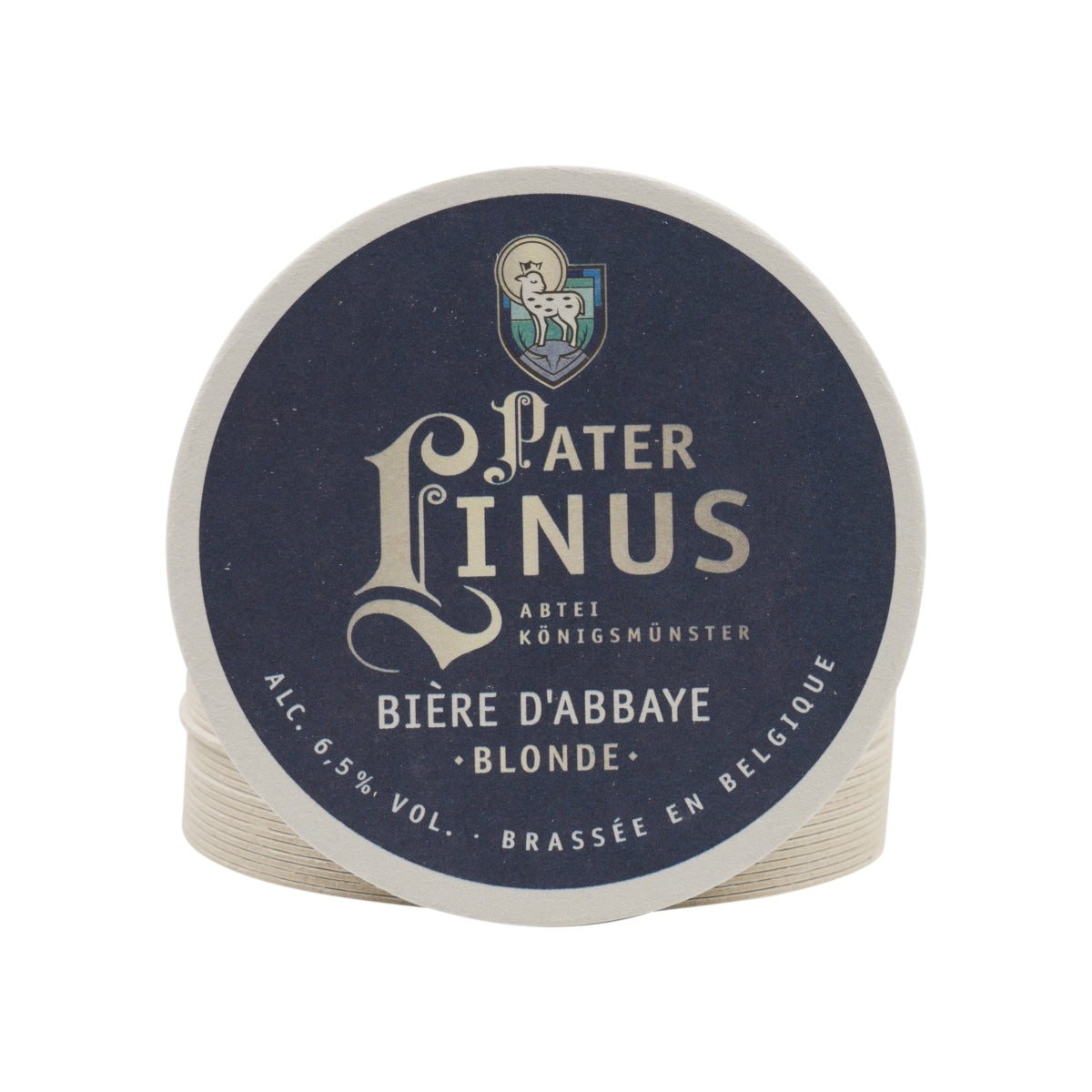 100x Pater Linus Bierdeckel 11cm Abbey Gläser Untersetzer Bierfilz Papier Beer – Ansicht 3