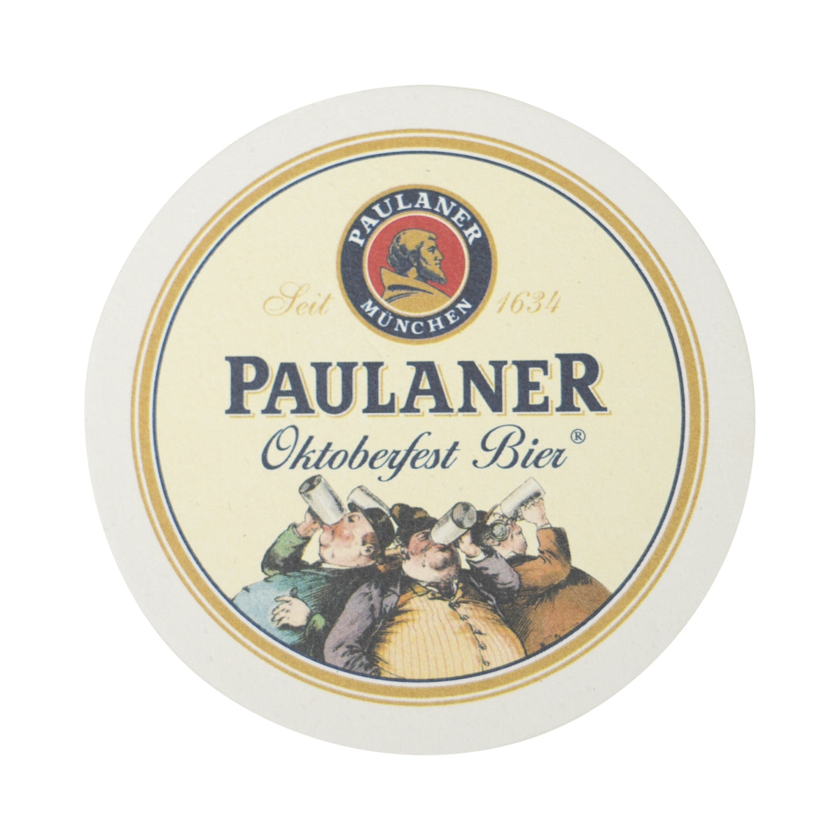 100x Paulaner Bierdeckel "Oktoberfest Bier" Untersetzer Gläser Bierfilz Tisch