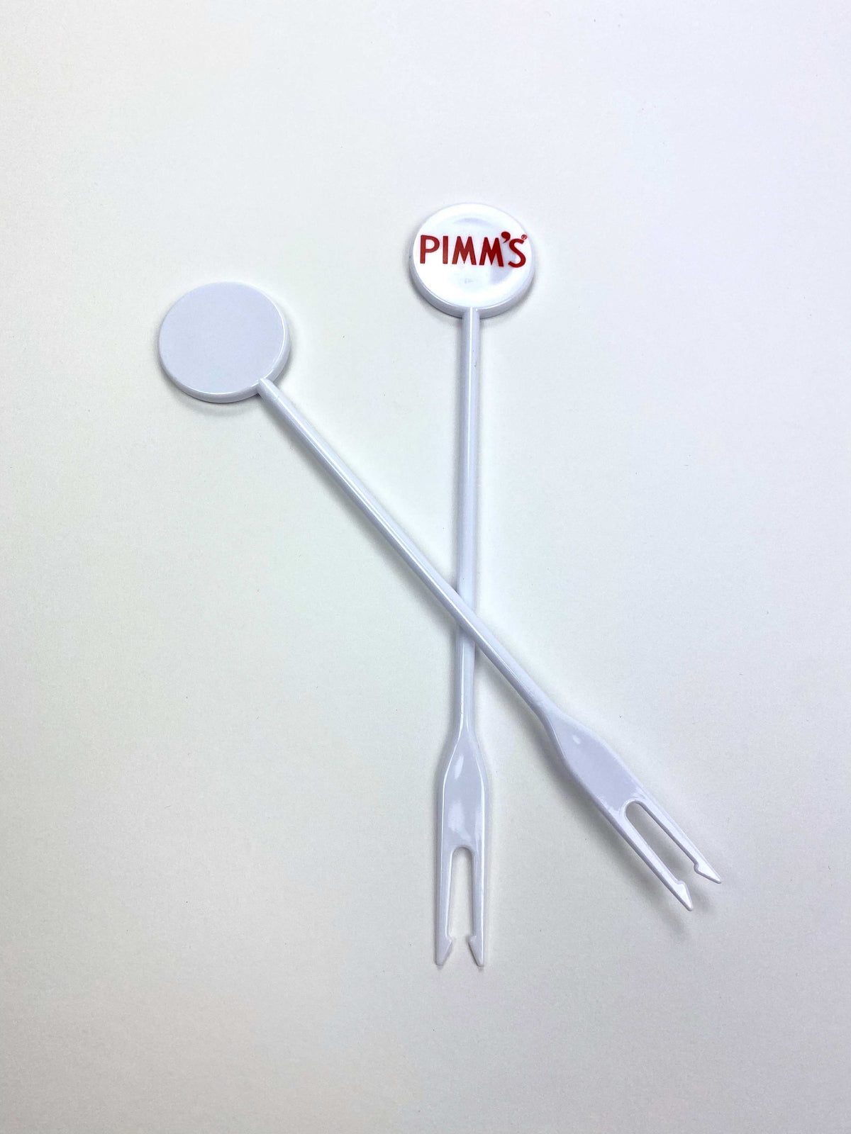 100x Pimms Likör Fruchtspieß Plastik weiß – Ansicht 2