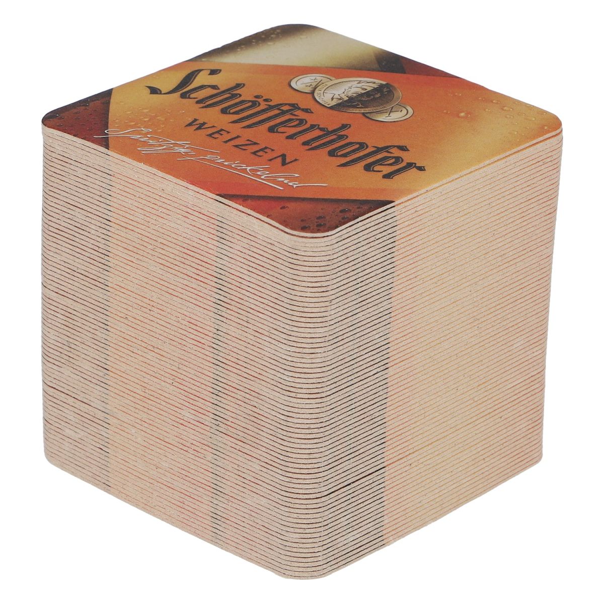 100x Schöfferhofer Weizen Bierdeckel Glasuntersetzter pritzig prickeld