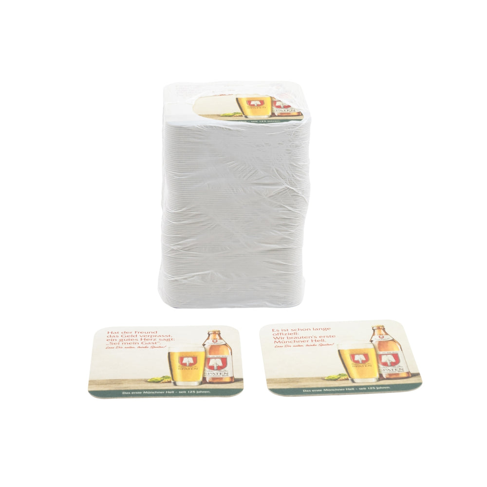 100x Spaten Untersetzer Bierdeckel Coaster Beer Cover Mat Tropfschutz Gastro