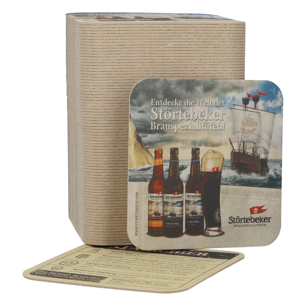 100x Störtebeker Bier Bierdeckel Stark-Bier Untersetzer