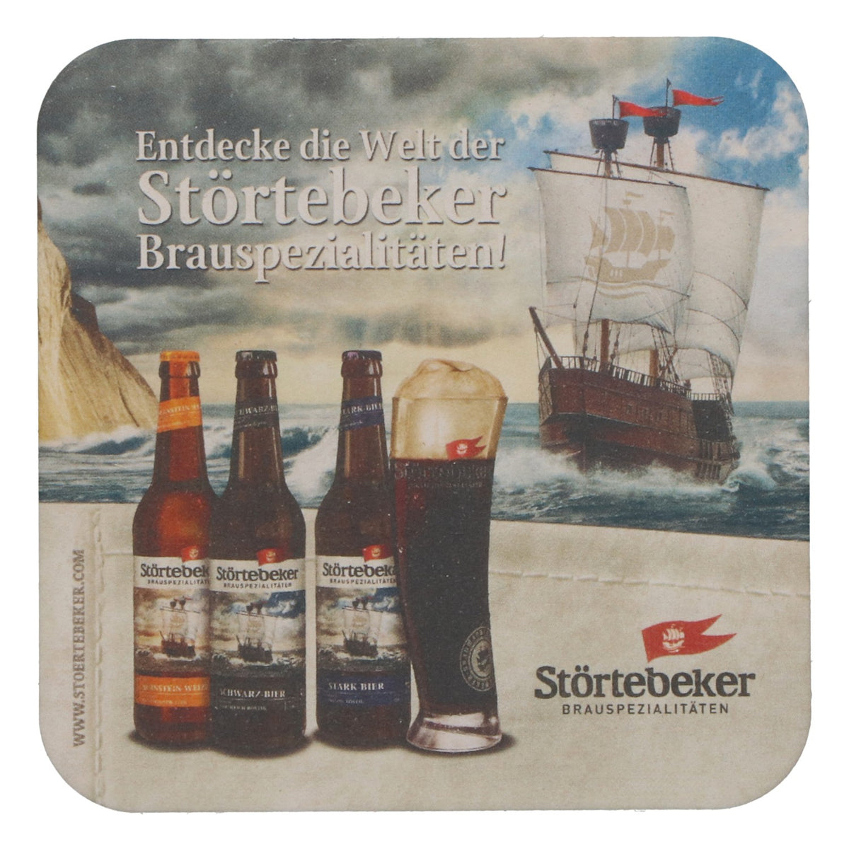 100x Störtebeker Bier Bierdeckel Stark-Bier Untersetzer – Ansicht 3