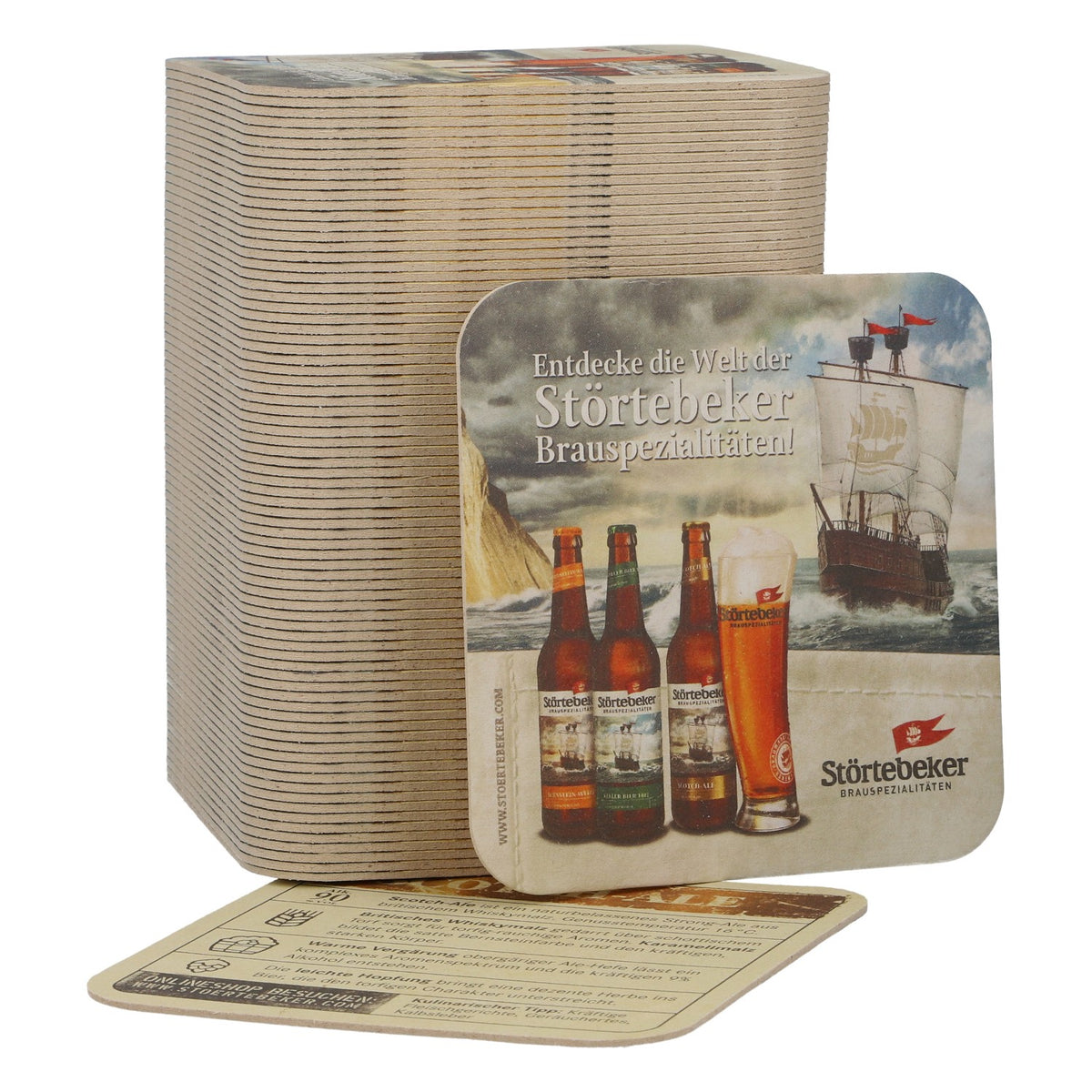 100x Störtebeker Bierdeckel Scotch-Ale Untersetzer neu Original Barzubehör