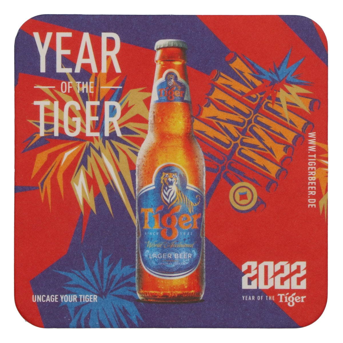 100x Tiger Bier Bierdeckel Glasuntersetzer Untersetzer 2022 – Ansicht 3