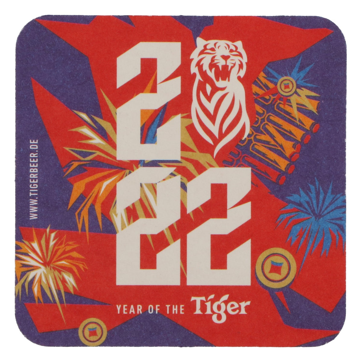 100x Tiger Bier Bierdeckel Glasuntersetzer Untersetzer 2022 – Ansicht 4