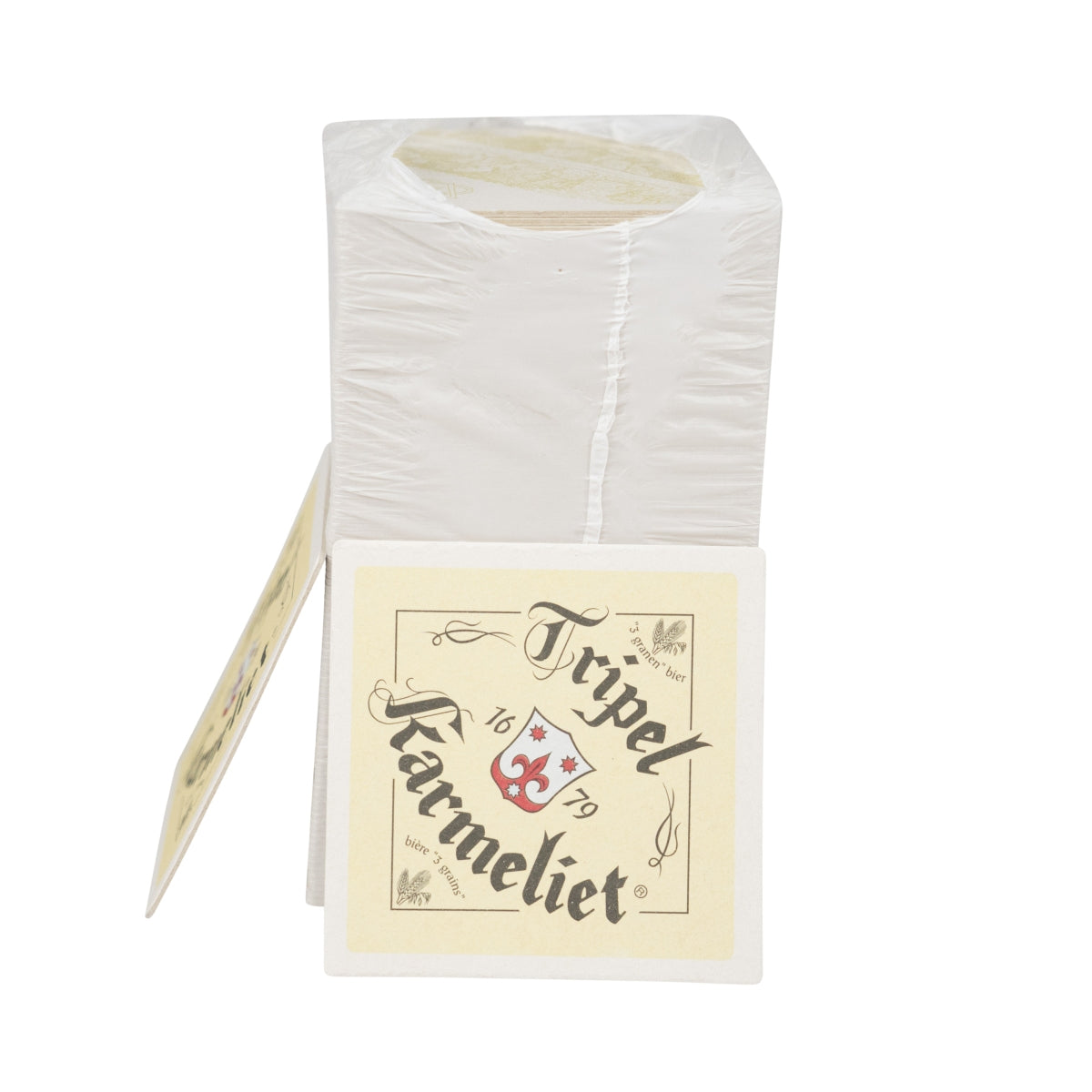 100x Tripel Karmeliet Bierdeckel Untersetzer Quadtratisch 10x10cm Coaster Tropf – Ansicht 2