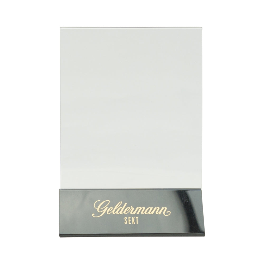 10x Geldermann Sekt Tischaufsteller Menu Karten Halter Getränke Speisen Gastro