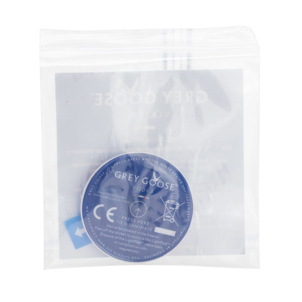 10x Grey Goose Vodka LightPads LED Flaschenbodenklebepads