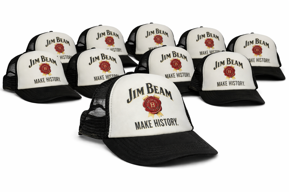 10x Jim Beam Trucker Cap Kappe Basecap Mütze Hut Hat Snapback Kopfbedeckung
