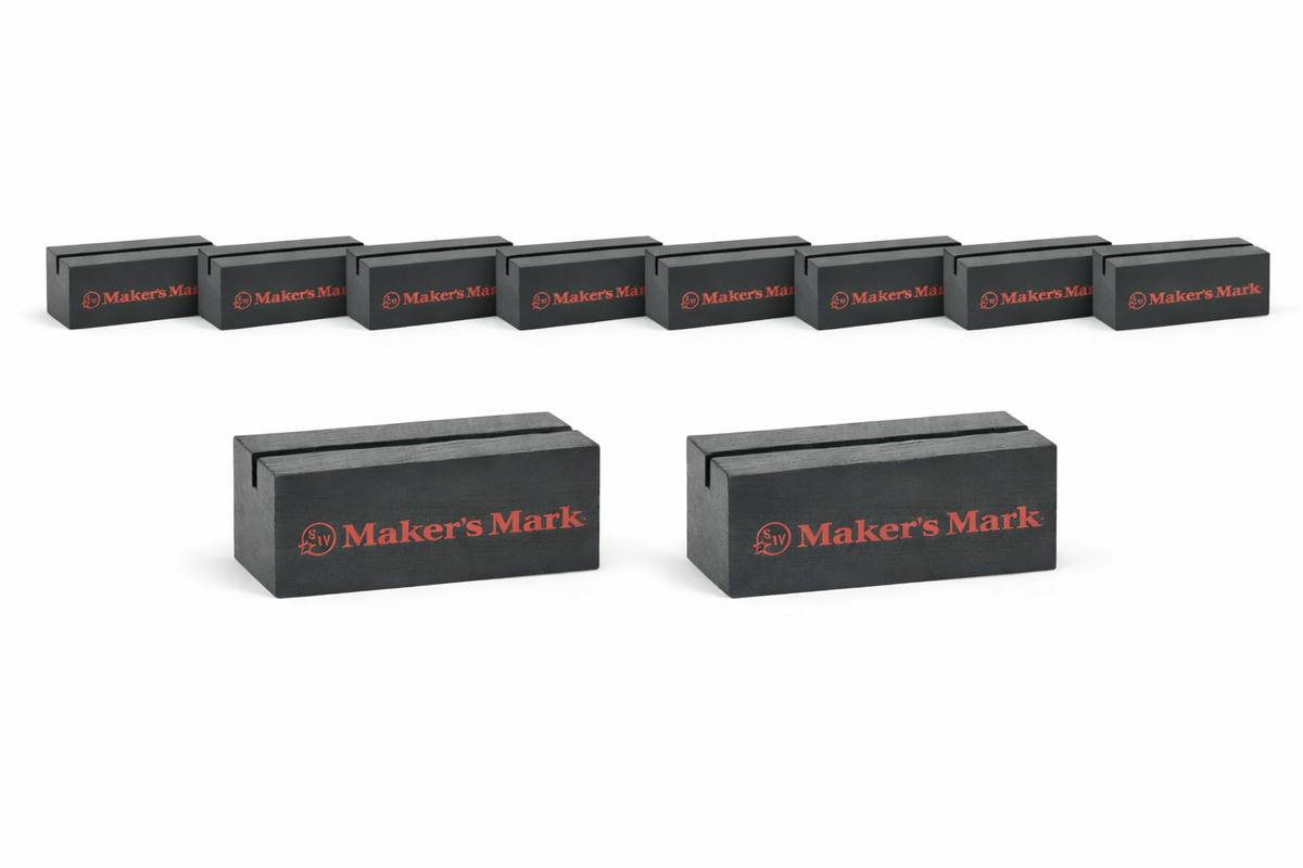 10x Makers Mark Tischaufsteller Menü Speisne Getränke Karten Halter Gastro Bar Café
