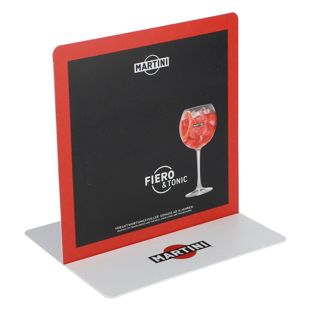 10x Martini Tischaufsteller Papiertafel Werbeaufsteller Reklametafel Gastro