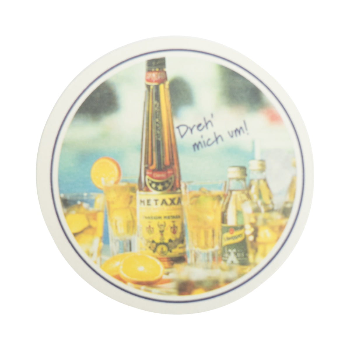 10x Metaxa Brandy Untersetzer Set 10x Aufsteller + 100x Bierdeckel Gläser – Ansicht 4
