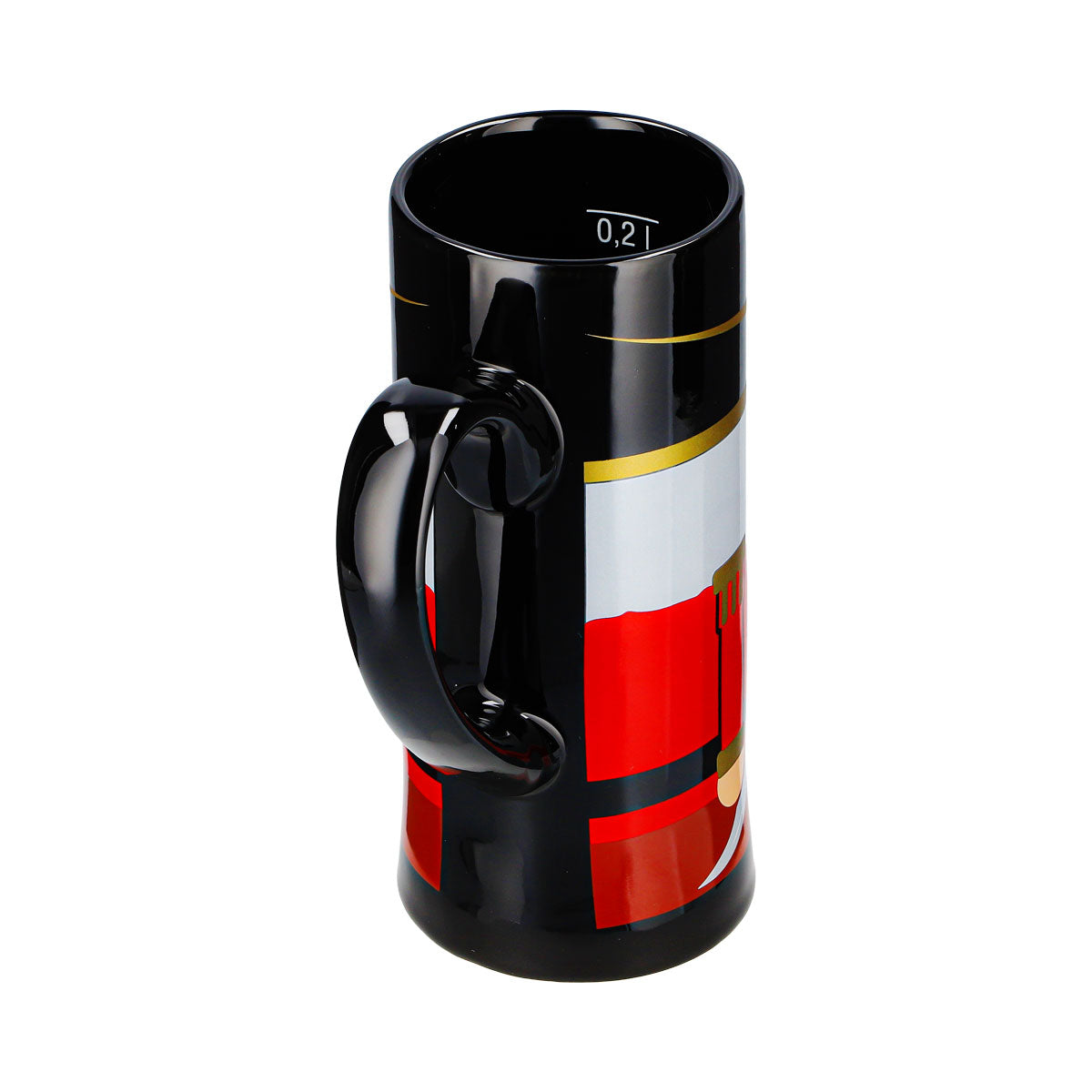 2 Mohaba Glühweinbecher Flöten-Tasse Nussknacker Frohe Weihnachten schwarz 0,2l geeicht – Ansicht 7