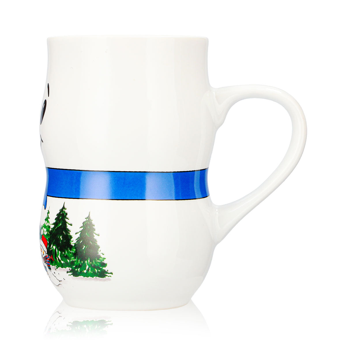 2 Mohaba Glühweinbecher Schneemann-Tasse Iceman Weihnachtsmann weiß 0,2l geeicht – Ansicht 6