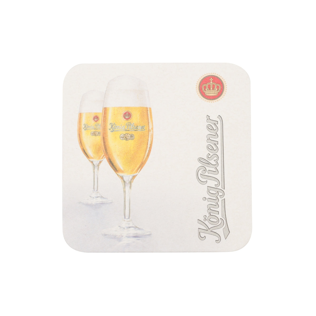 120x König Pilsener Bier Bierdeckel 9x9cm Glas Untersetzer Tisch Schoner Gastro – Ansicht 2