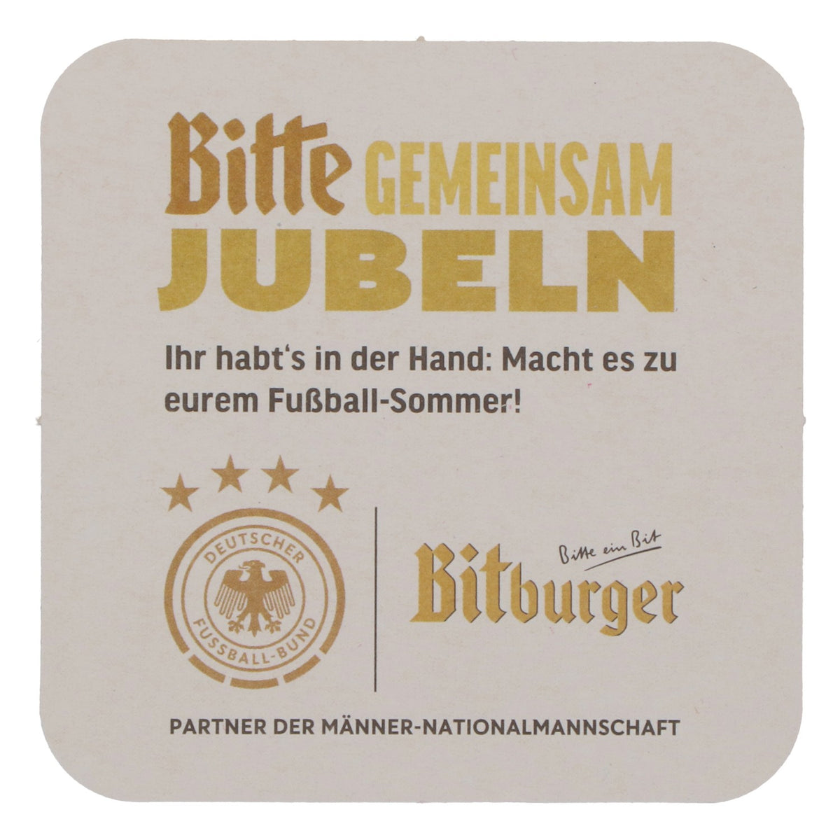 125x Bitburger Bierdeckel 9x9 cm Bitte ein Tipp Deutscher Fußball Bund – Ansicht 4