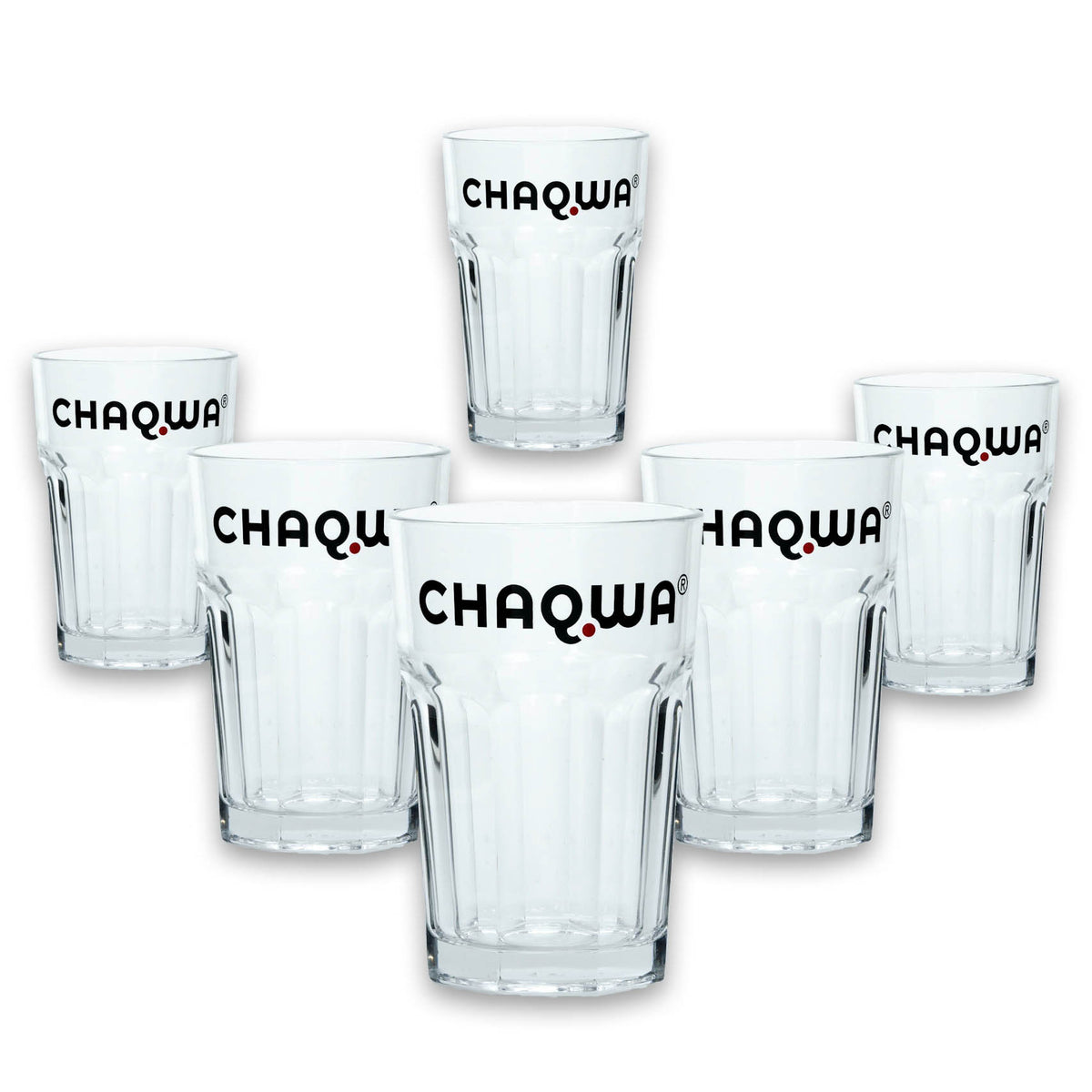 12x Chaqwa Glas 0,3l Willibecher Longdrink Milchkaffee Gläser Set Gastro Bistro