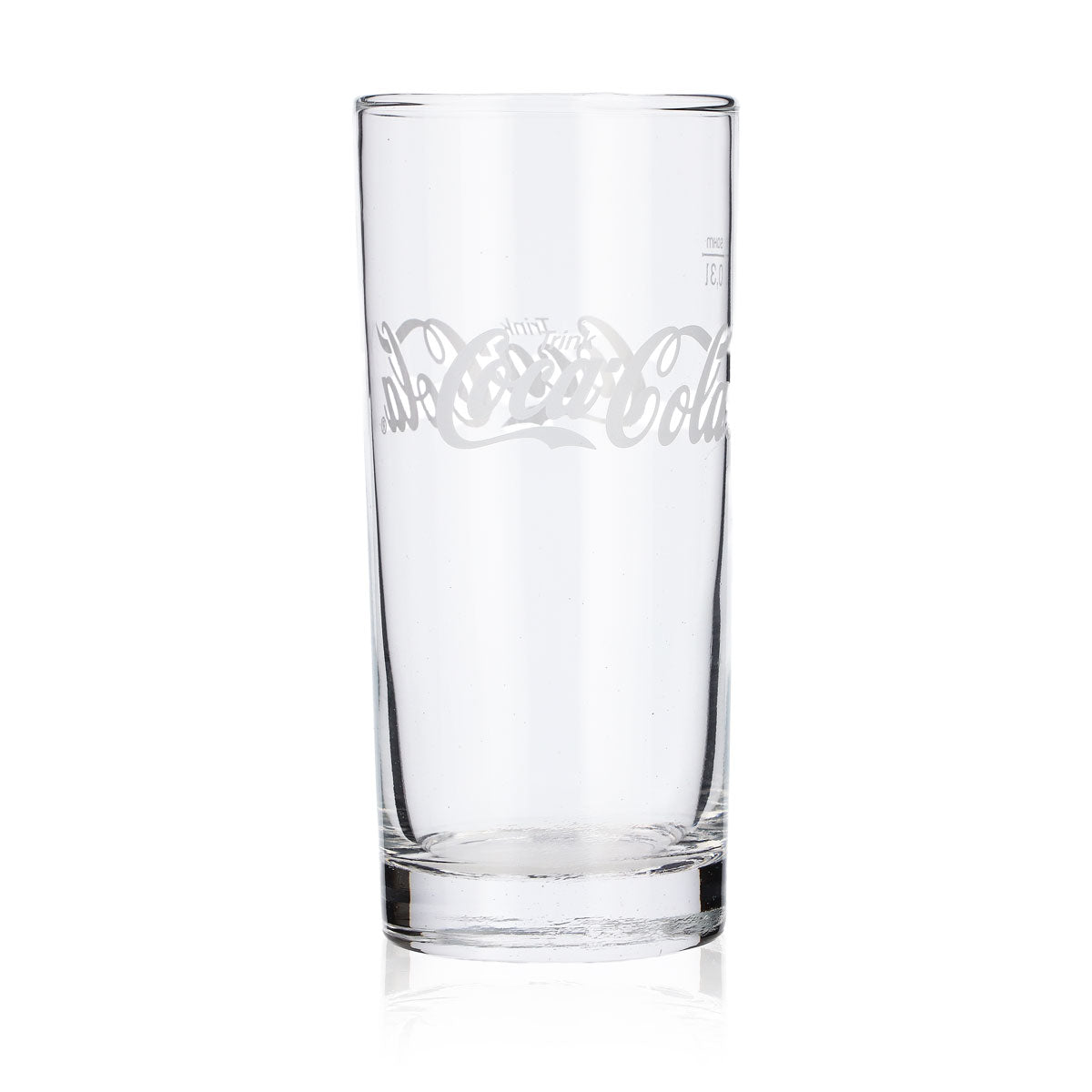 12x Coca Cola Longdrink Glas 0,3l Becher Schriftzug horizontal Sahm – Ansicht 5