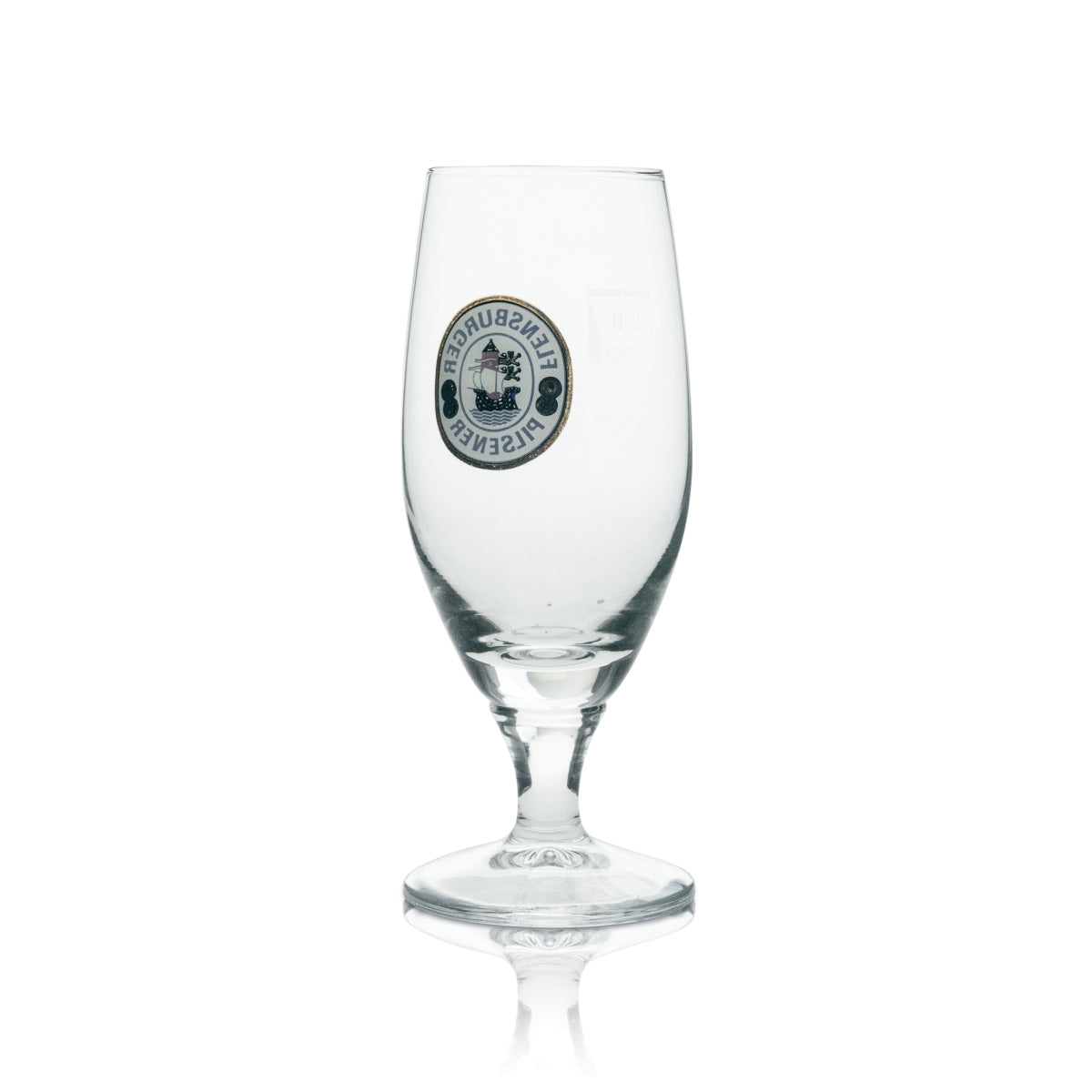 12x Flensburger Bier Glas Pokal Rolinck 200ml rastal – Ansicht 3