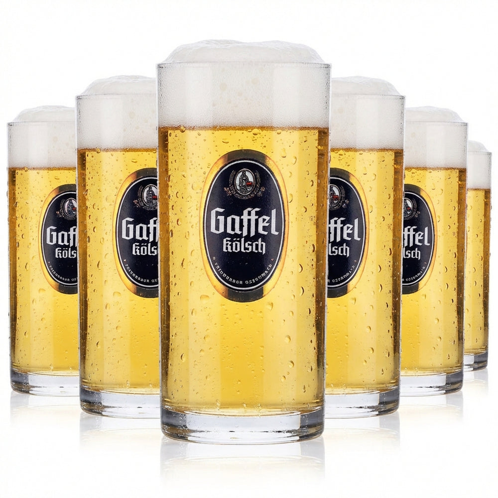 12x Gaffel Bier Glas 0,1l Becher/Stange Biergläser Tastingglas Probierglas