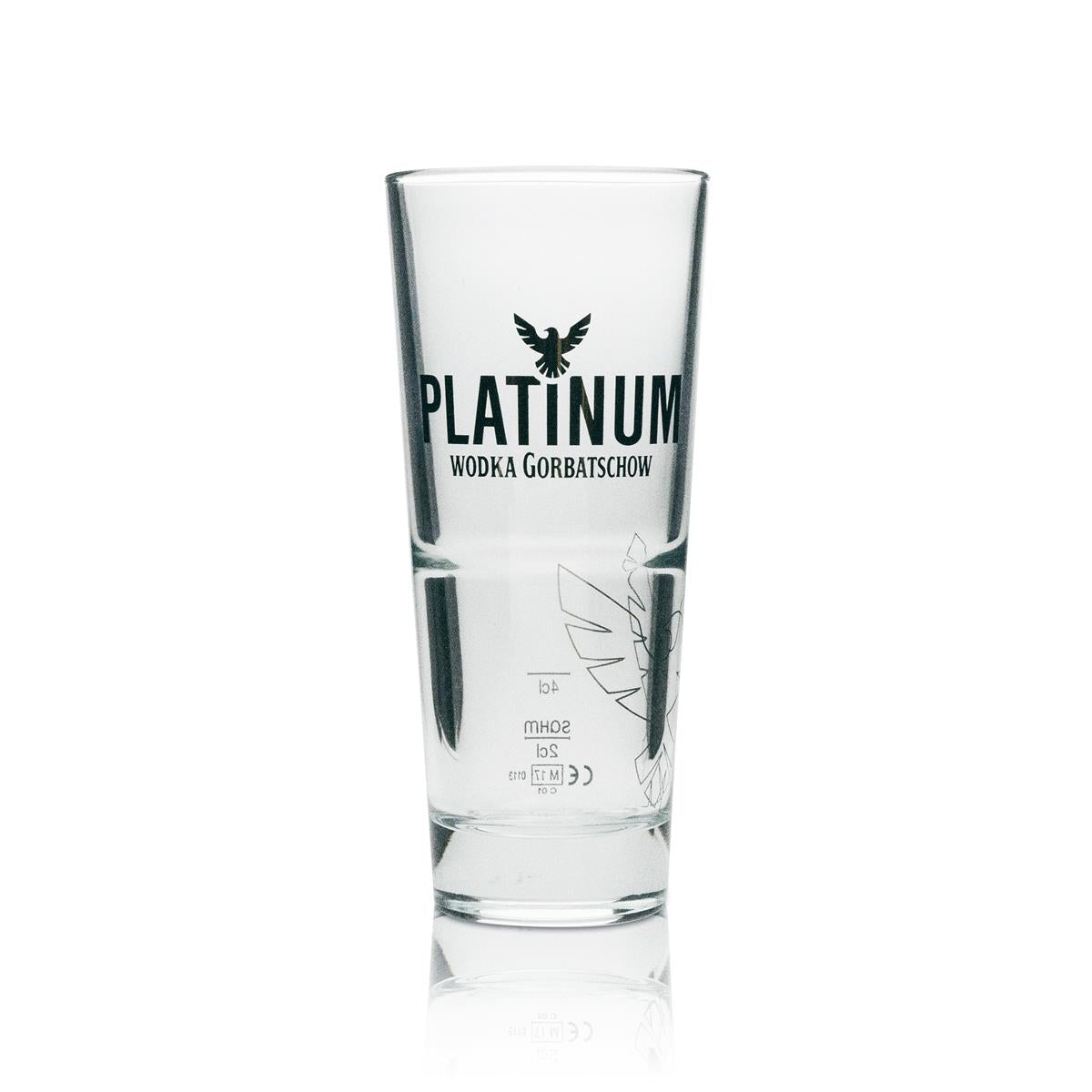 12x Gorbatschow Vodka Glas Longdrink Platinum 290ml – Ansicht 2