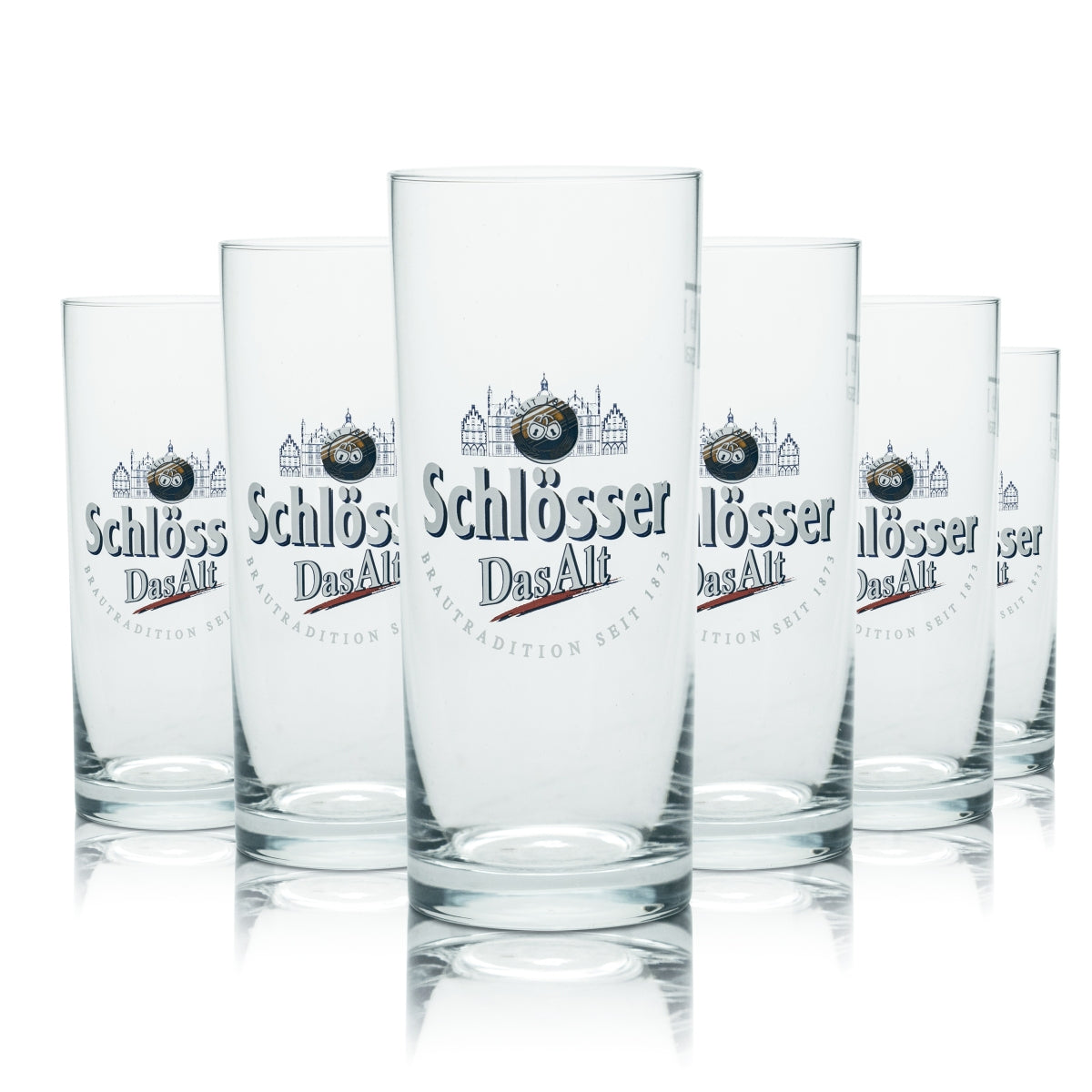 12x Schlösser Alt Bier Glas 0,3l Willi Becher Stange Gläser Brauerei Gastro